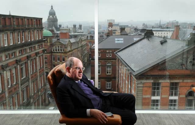 Edward Ziff, Chairman and CEO Town Centre Securities, in his Office overlooking Leeds. Picture Bruce Rollinson