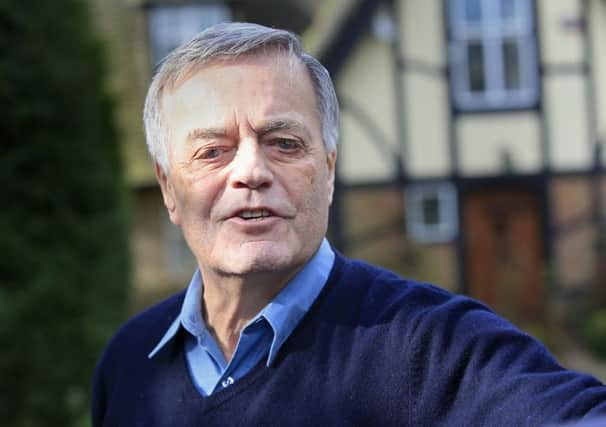 DJ Tony Blackburn arrives at his home in Hertfordshire, after he accused the BBC of making him a "scapegoat" after he was sacked on the eve of the publication of Dame Janet Smith's review on the Jimmy Savile scandal.
