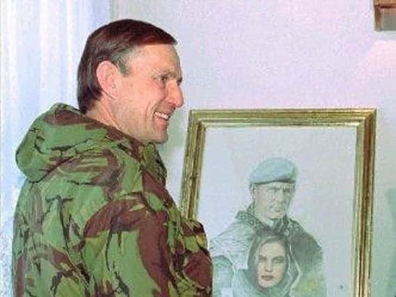 British General Sir Michael Rose in Pale, Bosnia, pictured in January 1995.
