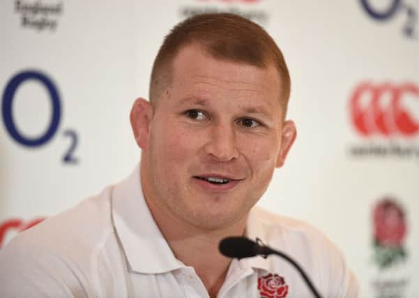 England captain Dylan Hartley talks to the media at Pennyhill Park, Bagshot yesterday (Picture: Andrew Matthews/PA Wire).