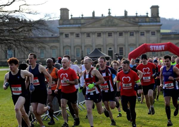Runners set off on the Harewood House Half Marathon