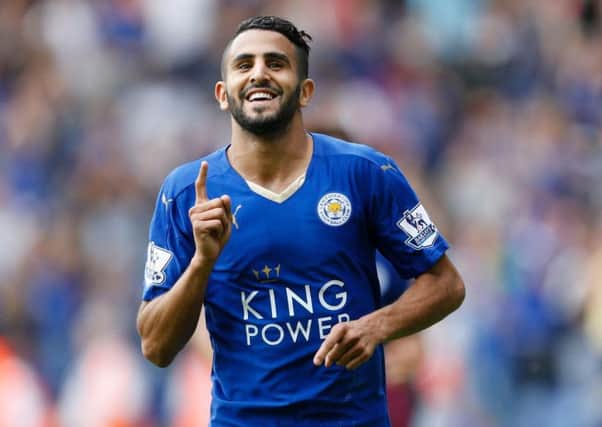 The technical brilliance of Riyad Mahrez, left, has kept Leicester in the hunt for the Premier League title. Picture: PA