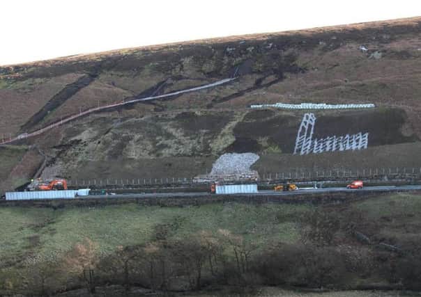 The A59 at Kex Gill, near Harrogate, needs protecting from landslides.