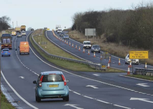 Drivers were flagged down on the A1
