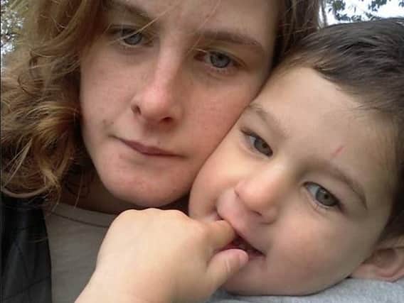 Isaac Brocklehurst with his mother, Gemma