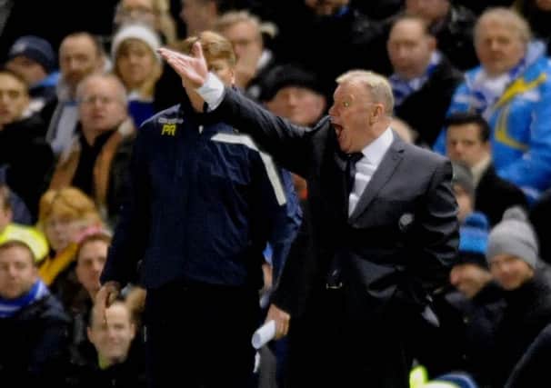 Steve Evans, shows his frustration during the 4-0 defeat at Brighton. Picture: Simon Hulme