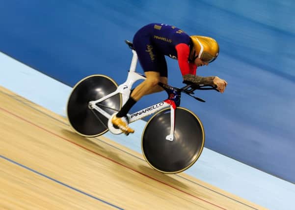 ON THE BOARDS: Sir Bradley Wiggins is chasing a place in the Great Britain team pursuit squad for Rio. Picture: PA.
