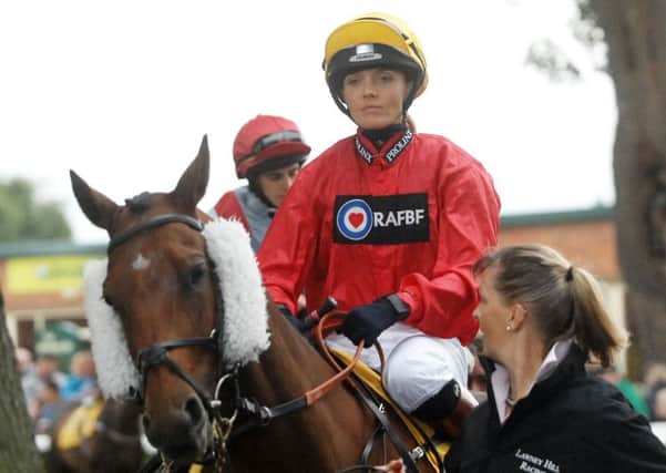 Victoria Pendleton pictured at Ripon aboard Royal Etiquette (Picture: Adrian Murray).