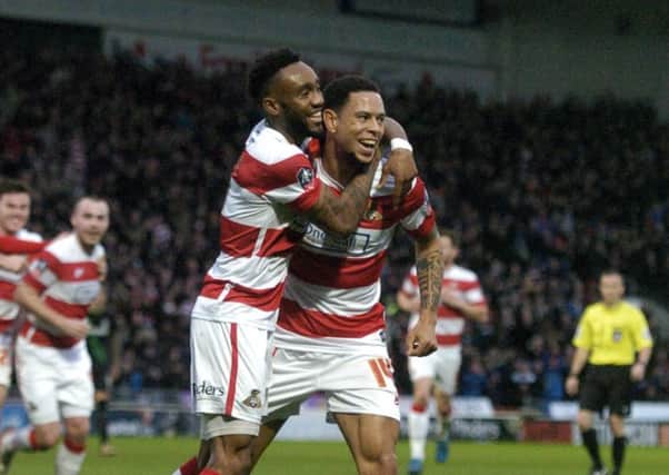 TESTING TIMES: Doncaster Rovers' Nathan Tyson, right. Picture: James Hardisty.