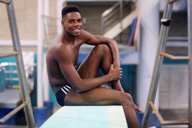 Leeds diver Yona Knight-Wisdom who has just qualified for the Olympics. (Picture: Jonathan Gawthorpe)
