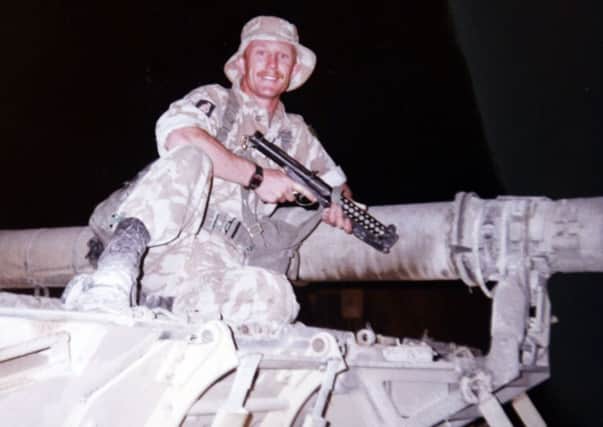 Rodger pictured while serving in the first Gulf War in 1990/91.