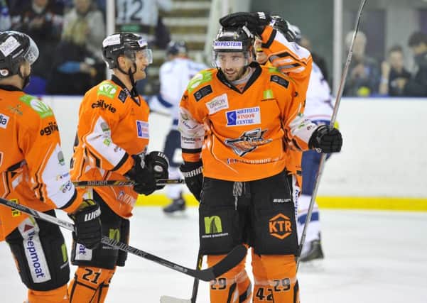 BACK FOR MORE: Luke Ferrara has signed up for another two years with Sheffield Steelers. Picture: Dean Woolley.