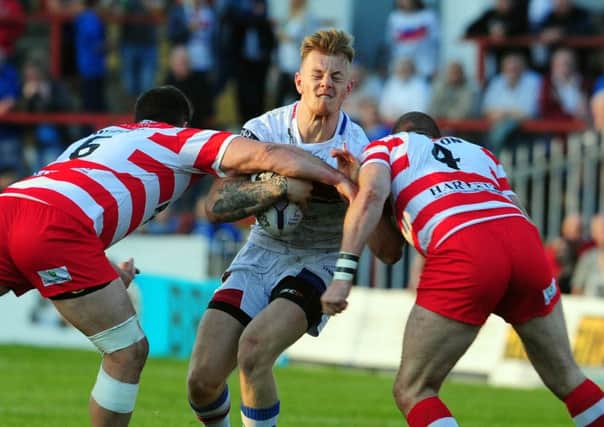 FRUSTRATED: Wakefield Wildcats' Tom Johnstone. Picture: James Hardisty.