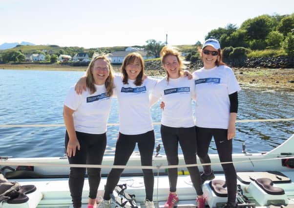 Janette Benaddi, Niki Doeg, Helen Butters and Frances Davies,  the Yorkshire mothers who have just rowed across the Atlantic.