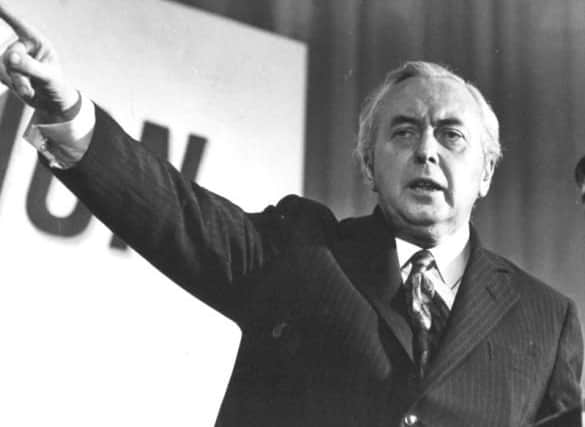 Former Prime Minister Harold Wilson.