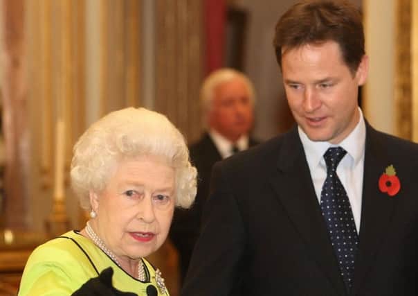 The Sun report was based on an alleged conversation between The Queen and Nick Clegg