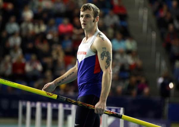 Barnsley's Luke Cutts, competing at the Indoor British Championships at the EIS in Sheffield lasty month. Picture: Chris Etchells.