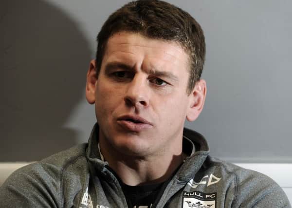 EMBARRASSED: Hull FC coach, Lee Radford.  Picture: Bruce Rollinson.
