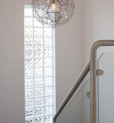 Tom Dixon light in the stairwell