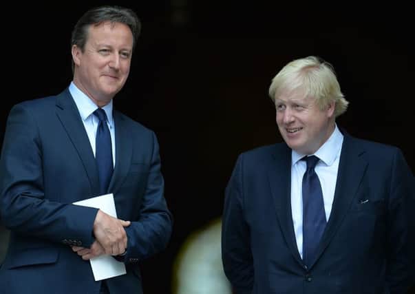 David Cameron and Boris Johnson are on opposing sides in the referendum debate.