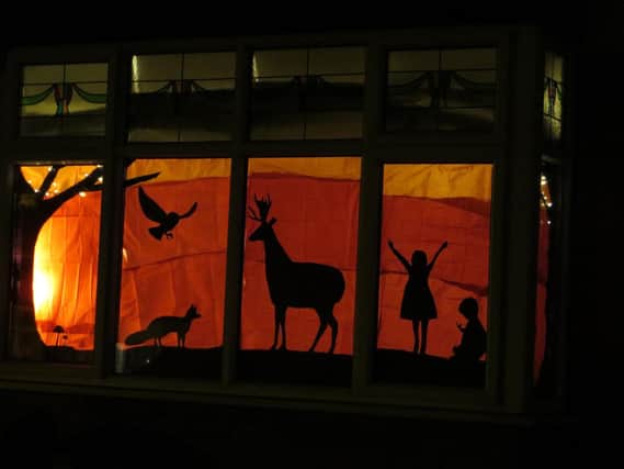Window Wanderland event - One of the window displays in the Oatlands area of Harrogate.