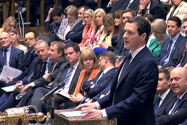 Chancellor George Osborne delivers his Budget statement to the House of Commons
