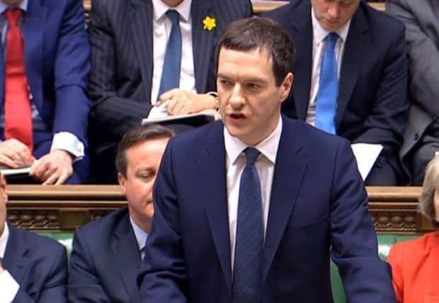 George Osborne delivers his budget speech in the Commons