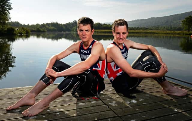 Jonny (left) and Alistair Brownlee are once again set to battle it out for Olympic gold.
  Picture Bruce Rollinson