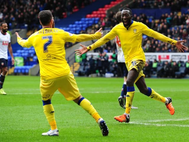 Toumani Diagouraga is enjoying life with Leeds United, for whom he scored on his debut in the FA Cup against Bolton (Picture : Jonathan Gawthorpe).