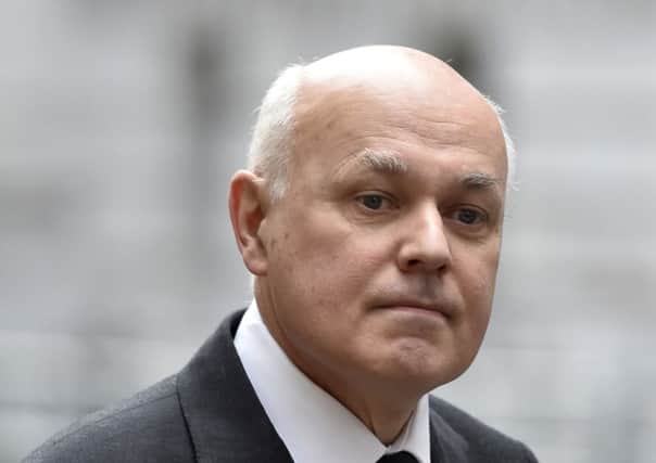 File photo dated 16/03/16 of Iain Duncan Smith who has written to Tory MPs in an effort to prevent a revolt over plans for a Â£1.3 billion a year cut in disability benefits. PRESS ASSOCIATION Photo. Issue date: Thursday March 17, 2016. The Work and Pensions Secretary stressed that consultation with disability groups over the plans would continue. See PA story POLITICS Disabled. Photo credit should read: Hannah McKay/PA Wire