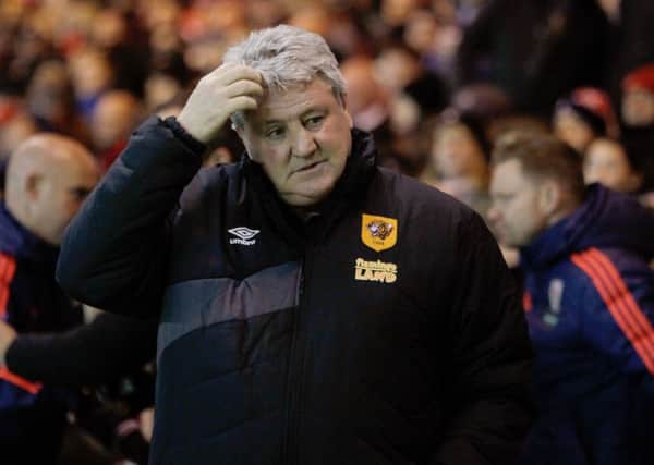 SAD: Hull City manager Steve Bruce at the Riverside Stadium on Friday night. Picture: Richard Sellers/PA.