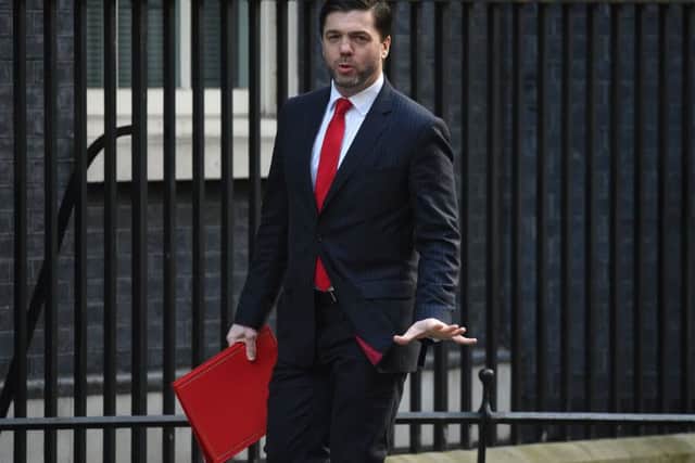 Stephen Crabb who has been appointed as Work and Pensions Secretary after Iain Duncan Smith quit the Cabinet.   Pic: Andrew Matthews/PA Wire