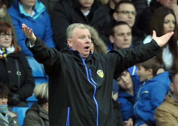 Leeds boss Steve Evans.  Picture Tony Johnson