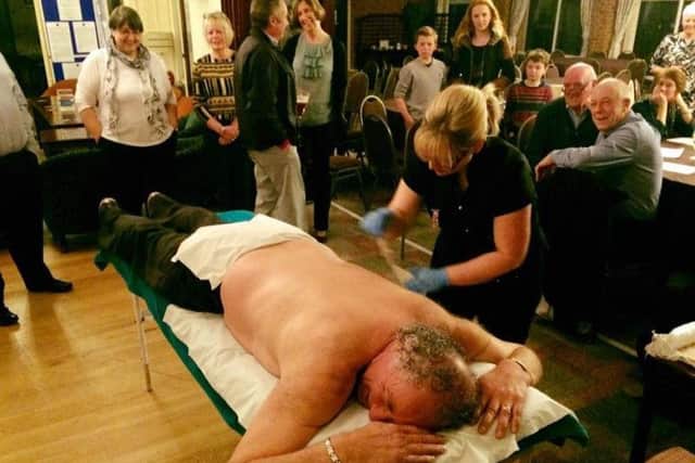 Bridlington GC captain Jim Howbridge submitted to a clubhouse waxing after committee members all agreed to donate 20 each to raise money for his charities.