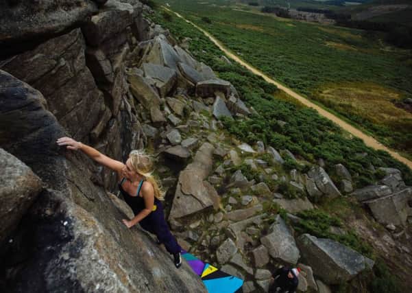 Climbing high: There are estimated to be 10,000 climbers in Sheffield alone and there are more than 200 outdoor equipment businesses in the region.Picture: duncan philpott