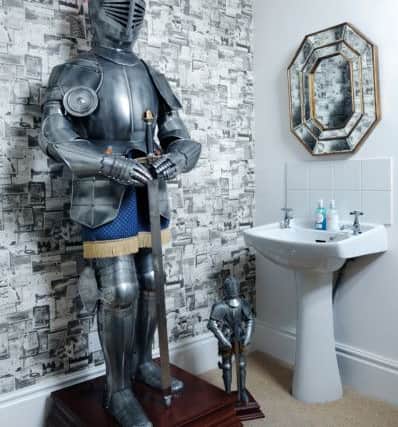 The suit of armour affectionately known as George. He lives in the downstairs loo
