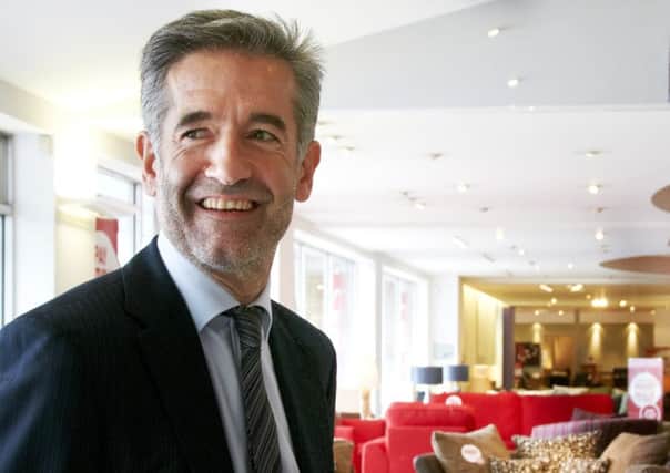 All smiles: Ian Filby, CEO of DFS Furniture.