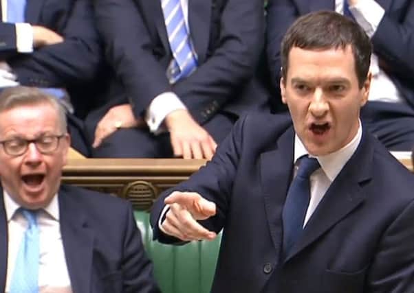 George Osborne defends his Budget in Parliament.