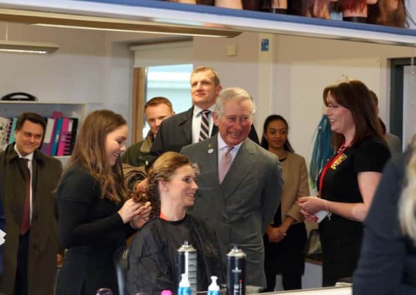 Prince Charles on his visit to Cumbria today