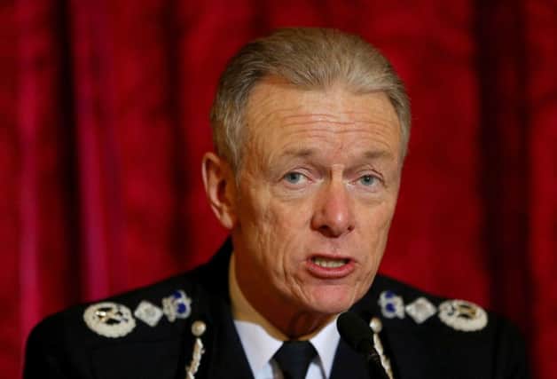 Sir Bernard Hogan-Howe, who has said that banks should not refund victims of online fraud because it "rewards" them for being lax about internet security.