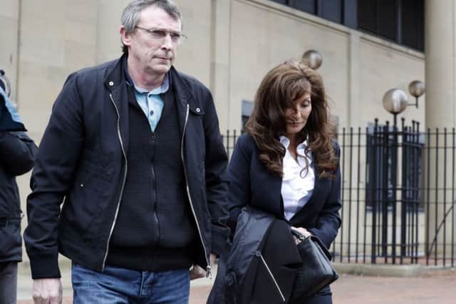 Adam Johnson's parents Dave and Sonia Johnson leave Bradford Crown Court