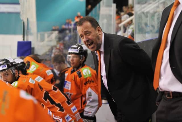 Sheffield Steelers coach Paul Thompson faced his former club Coventry Blaze in the EIHL play-off quarter-final, first leg on Saturday night.