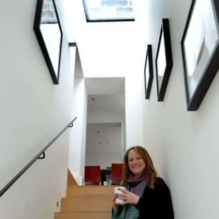 Ruth Donnelly on the new stairs