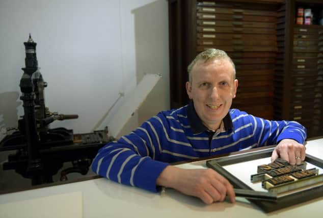 Steve Bowen from York is a letterpress enthusiast
