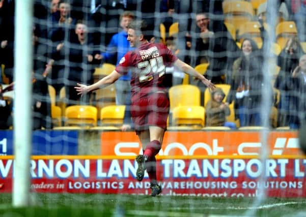 Steven Davies celebrates the winning goal. (Picture: Simon Hulme)