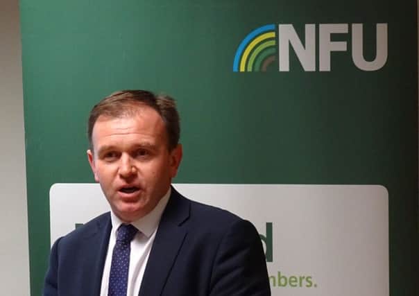 Farming Minister George Eustice addressed the Northern Dairy Conference in Skipton.
