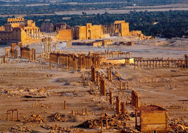This undated photo released by the Syrian official news agency SANA, shows the site of the ancient city of Palmyra, Syria.