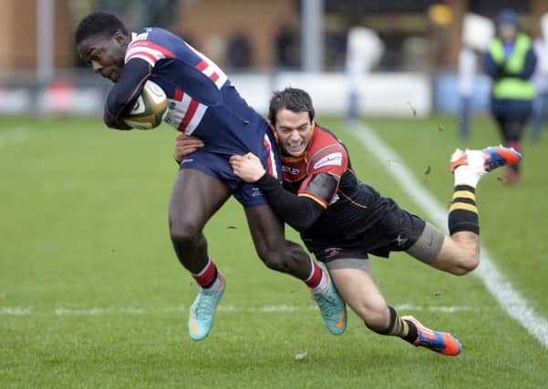 Doncaster Knights' Tyson Lewis.