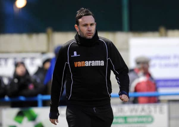 LATE BLOW: Guiseley manager Mark Bower.