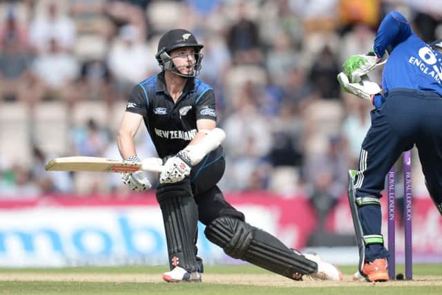 IN THE WAY: New Zealand captain Kane Williamson, who will be back to play for Yorkshire later this year, stands in the way of England and a place in the WorldTwenty20 final. Picture: PA.